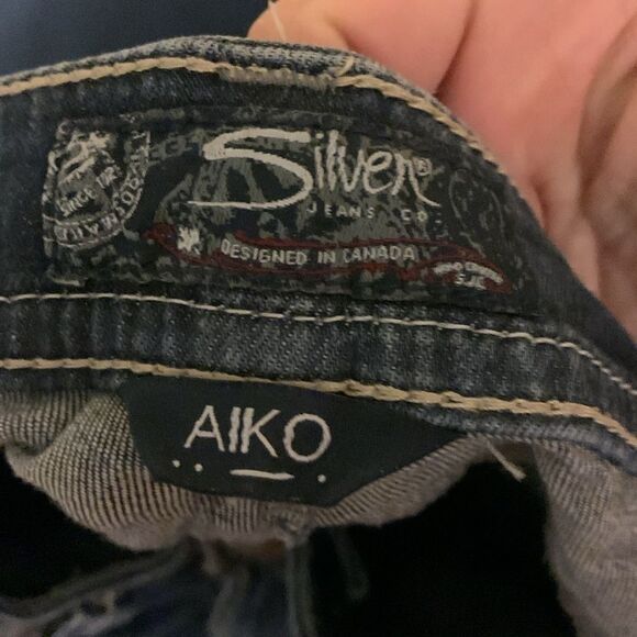 Silver Jeans Aiko Women’s Straight Jeans Size W28 (30x23) Blue - Picture 6 of 8